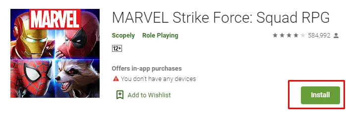 how to download MARVEL Strike Force for pc