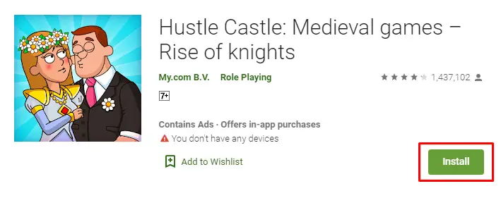 how to download and install Hustle Castle for PC