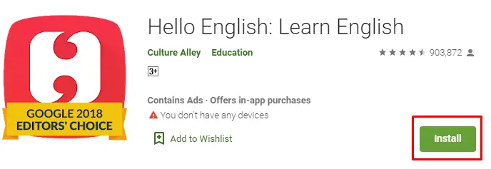 how to install hello english for pc and mac
