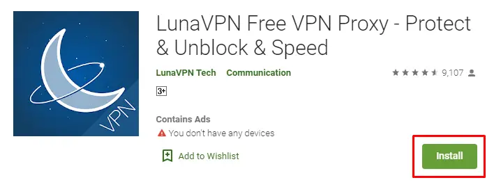 how to download Luna VPN for pc and mac