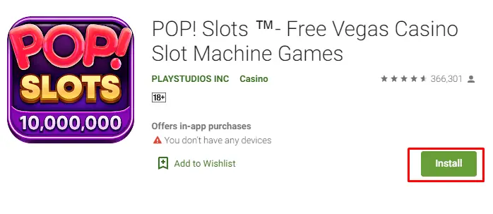 how to download Pop Slots for PC