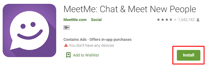 how to install Meetme Chat for pc and mac