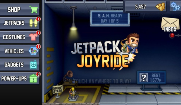 Features of Jetpack Joyride