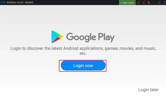 Find the Pre-installed Google PlayStore and sign in