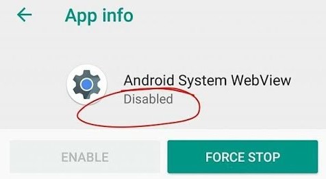 How To Disable Android System Webview