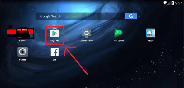 Click on the Google Play Store Icon to downlaod the hi vpn app