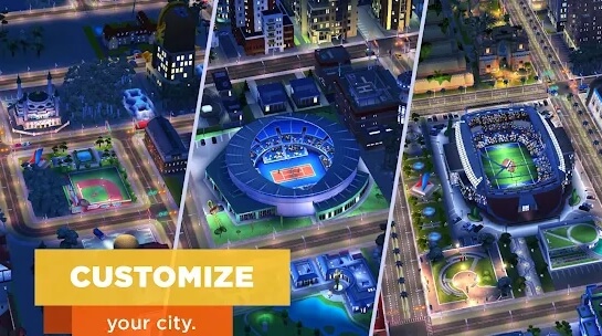 Features of Simcity Buildit apps